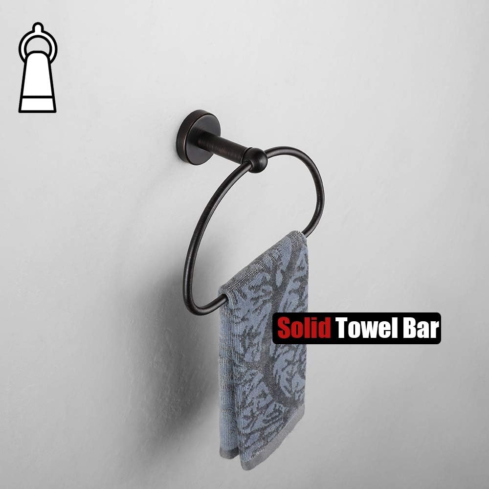 7 Inch Bathroom Stainless Steel Half Ring Towel Bar