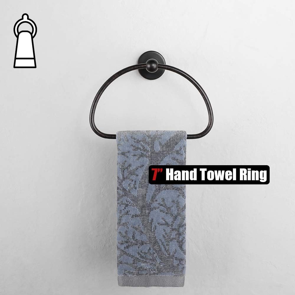 7 Inch Bathroom Stainless Steel Half Ring Towel Bar