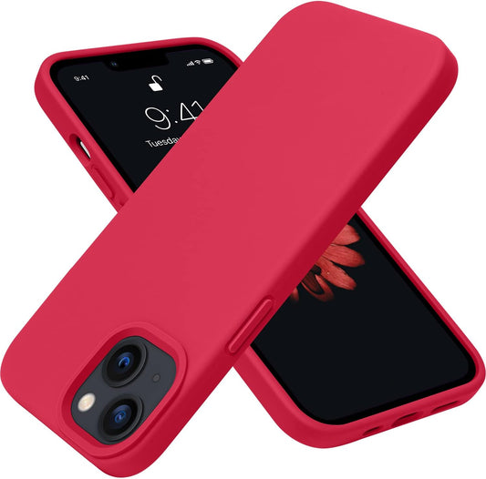 Red Silicone Slim Protective Case 6.1 Inch