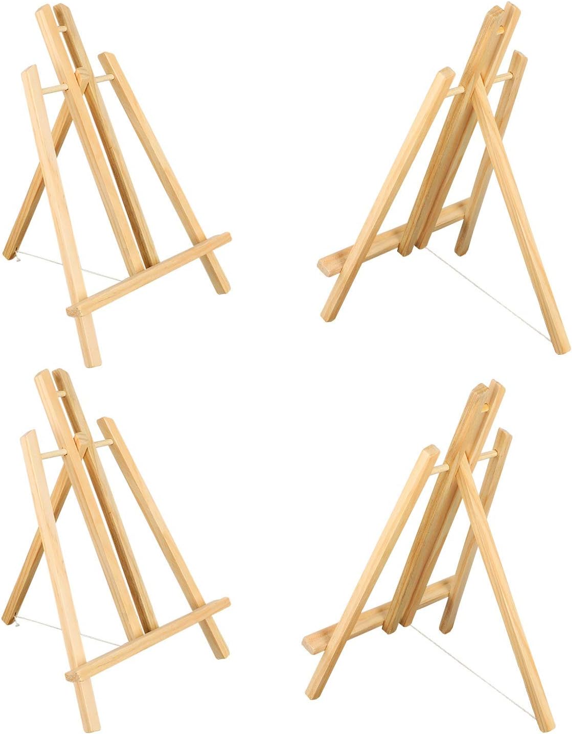 4 pieces wooden easel, 16x9x2 inches