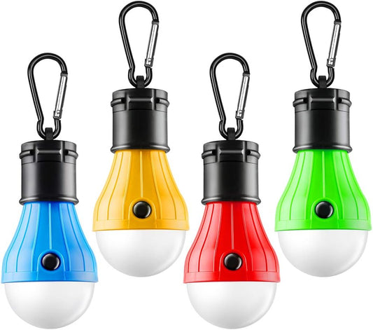 Portable LED Tent Lamp, 4 Packs Clip Hook