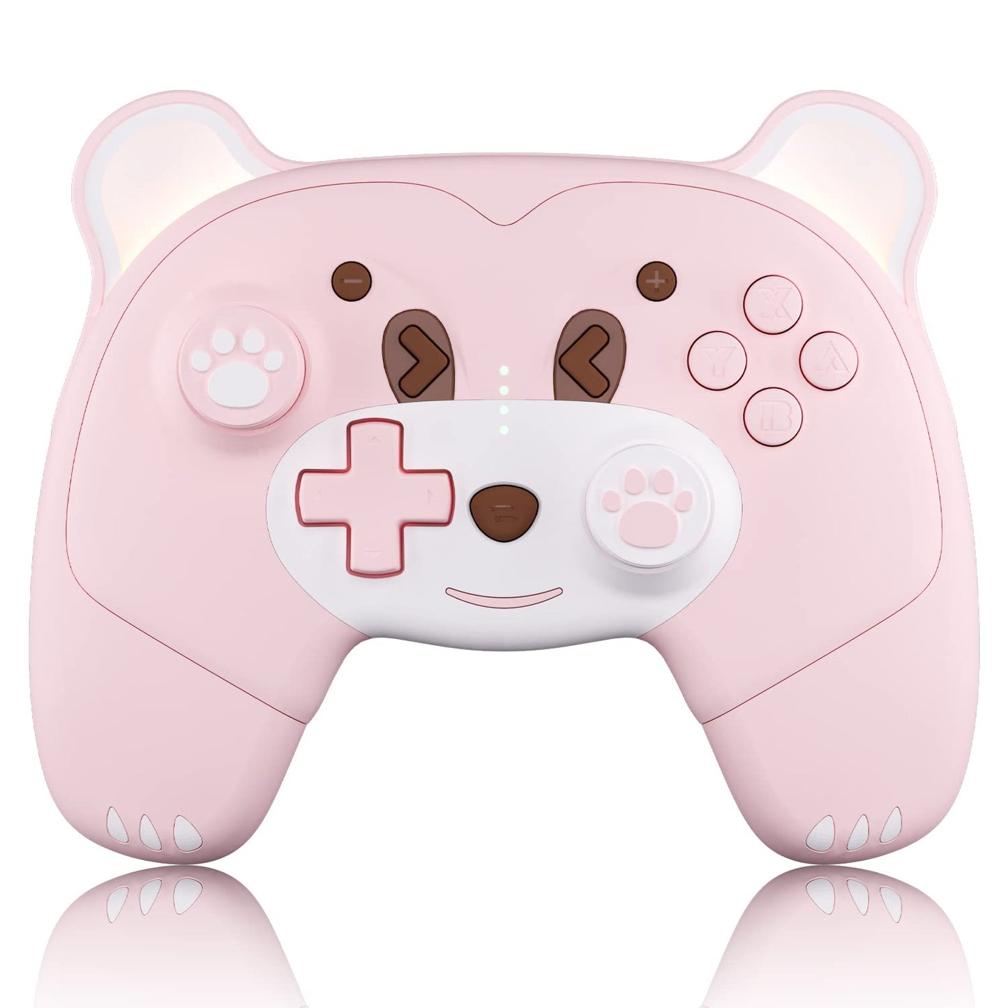 Pink wireless controller for nintendo switch