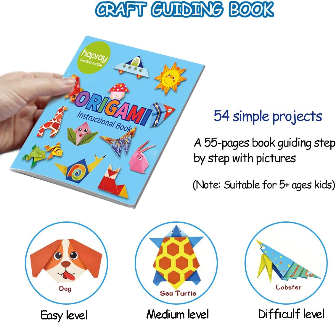 108 double-sided 6-inch origami sheets with 54 projects