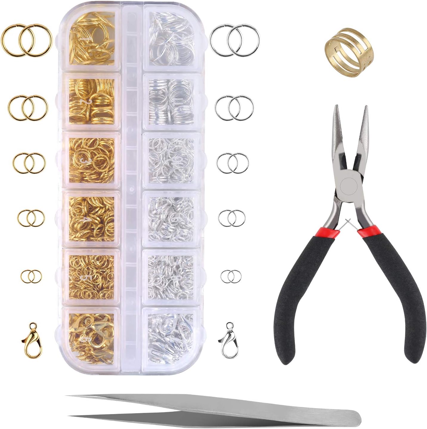 Jewelry Findings Kit, 1200 Pieces