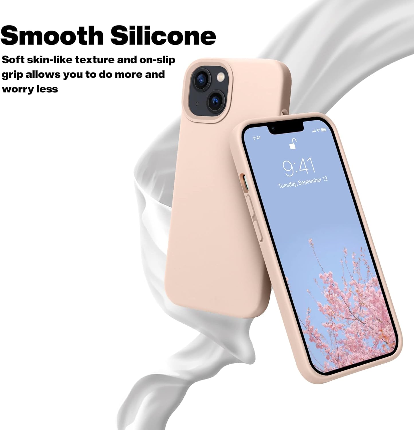 Pink Silicone Slim Protective Case 6.1 Inch