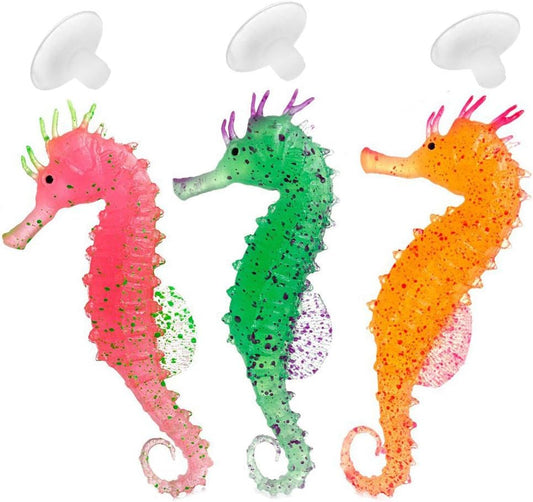 3 Artificial seahorse for fish tank decoration