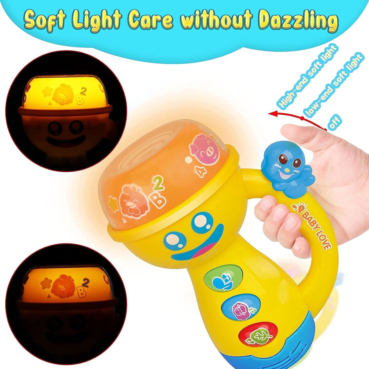 Musical lantern for baby, night light projector