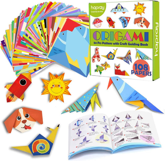 108 double-sided 6-inch origami sheets with 54 projects