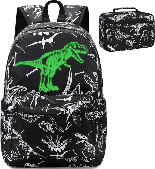 Travel backpack (luminous tyrannosaurus)