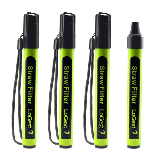 Portable water purifier device, 4 Pack yellow