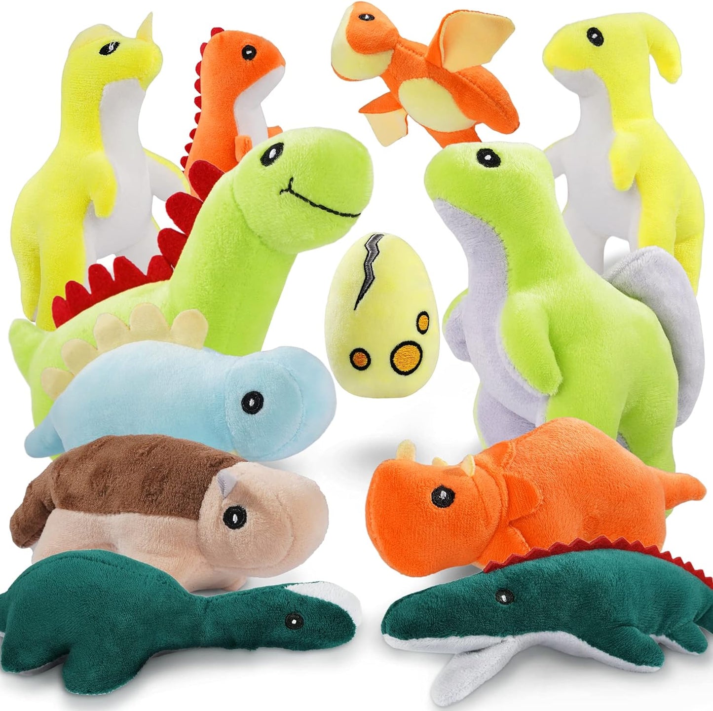 12 Pack Dinosaur Chew Toys for Small Pets